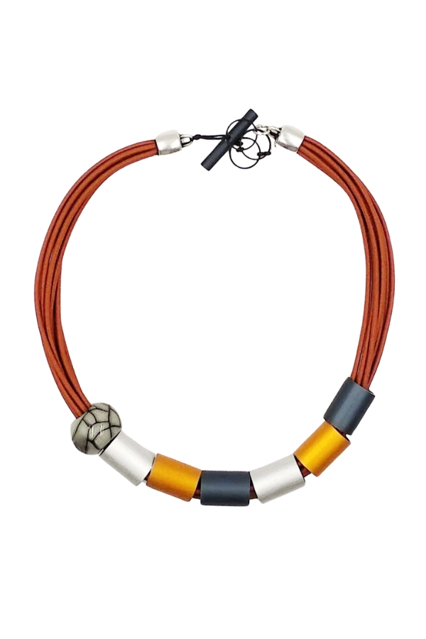 Minimal Multi Cord Beaded Necklace