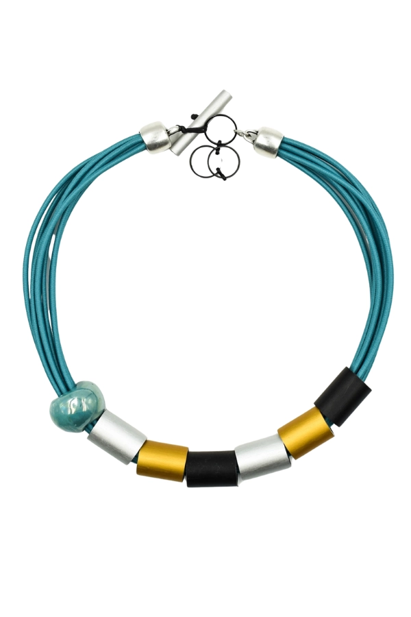 Minimal Multi Cord Beaded Necklace