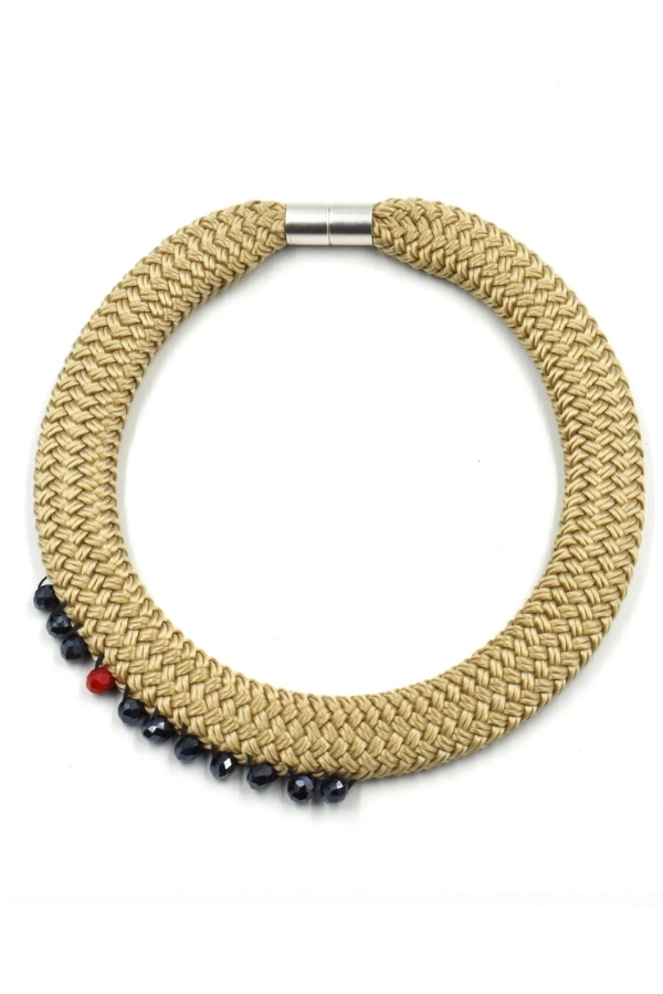 Beyond Simplicity Cord Glass Elements Necklace K2454C