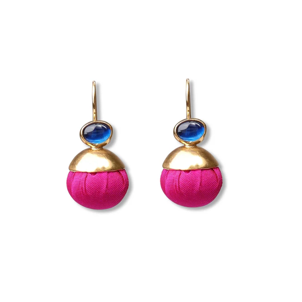 Candy Ball Earrings | Fuchsia