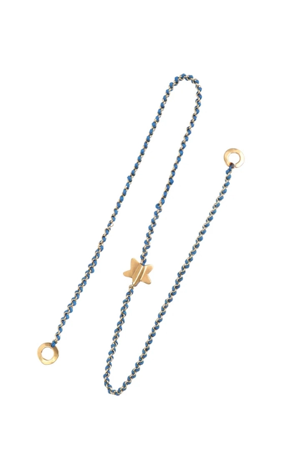 Knitties Star Necklace | Blue