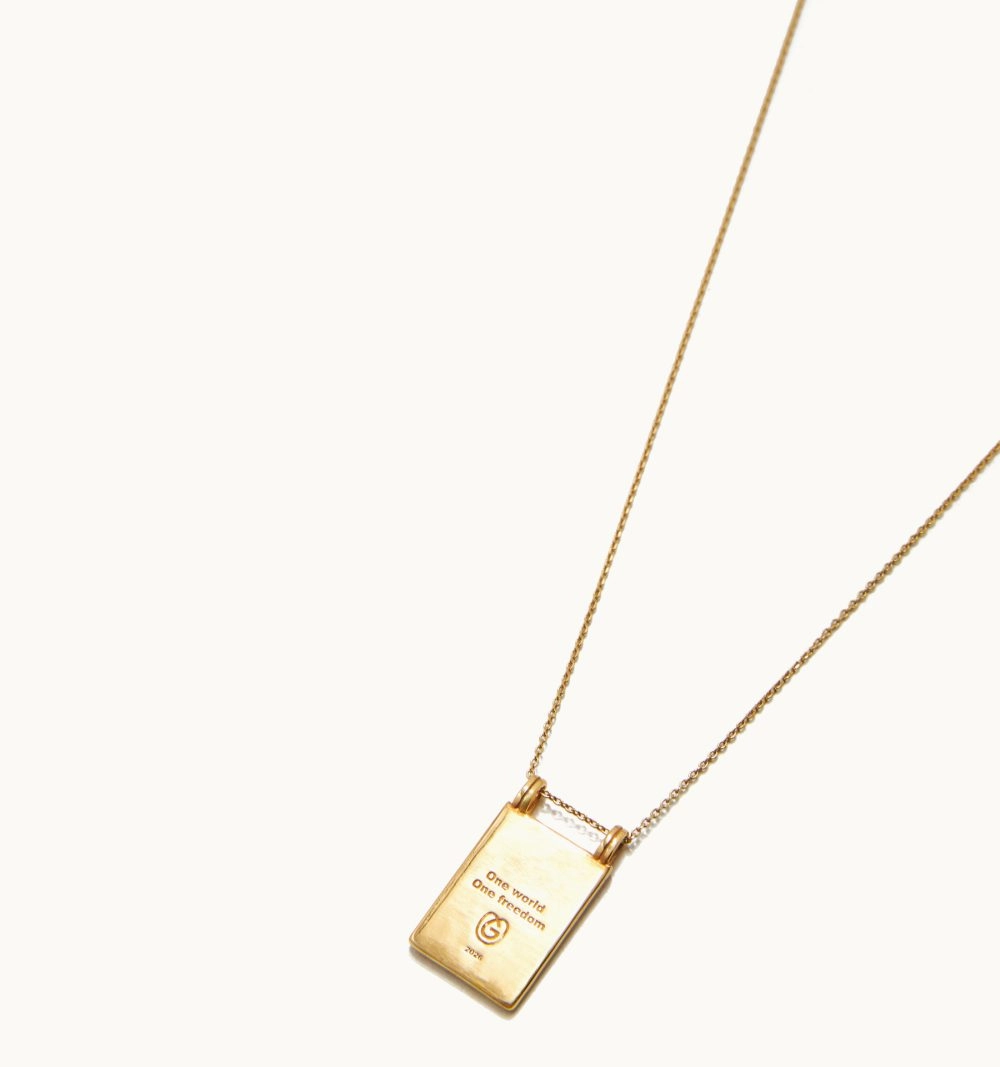 Forward To Peace Lucky Charm 2026 Necklace With Chain